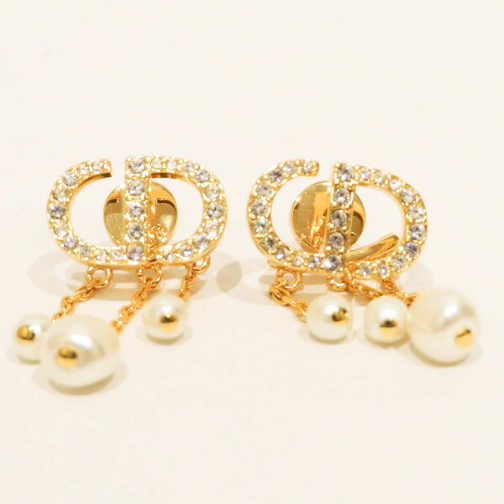 Christian Dior Dior Logo Earrings Brand Accessory Womens Christian Dior Dior Logo Earrings Brand Accessory Womens